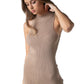 Much To Do Taupe Knit Dress