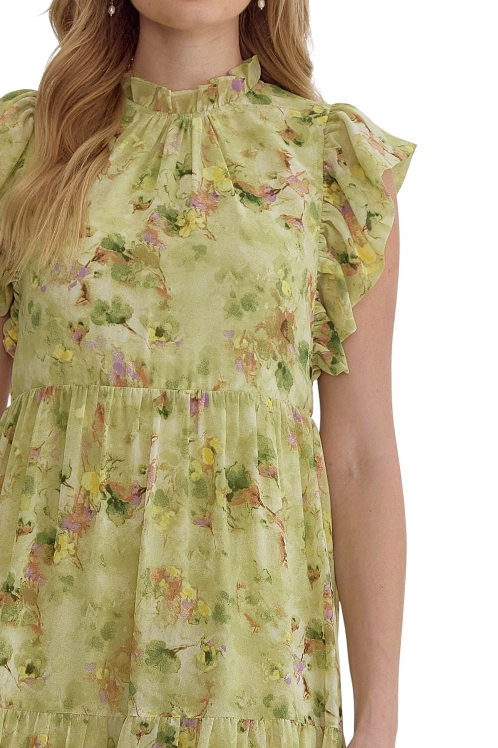 The Goddess She Is Lime Dress