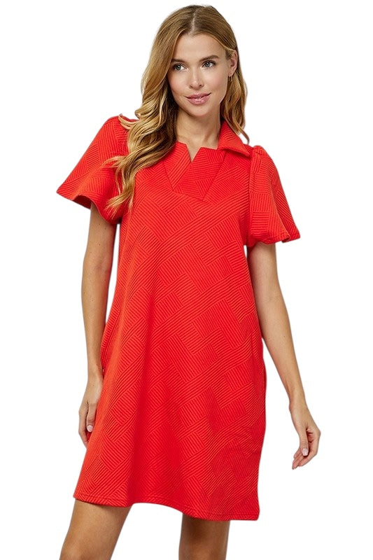 Here For It Orange Dress