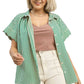 (P) Modern Scallop Detail Green Top