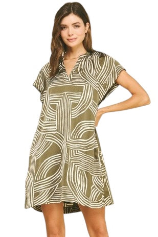 Mindset Focused Mixed Print Dress