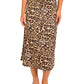 Wild Side Satin Midi Skirt