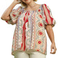 (P) Modern Patchwork Smocked Top