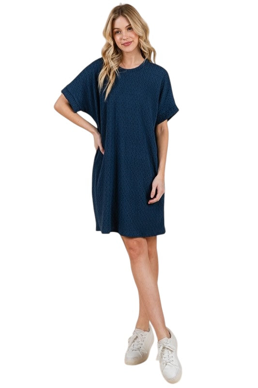 Warm Breezes Navy Dress