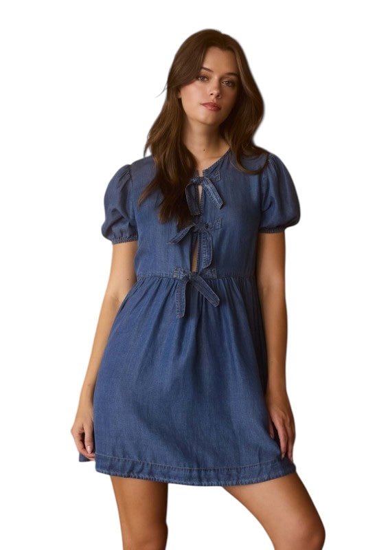 All For Me Chambray Dress