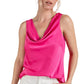 Keep Me Smiling Pink Satin Top