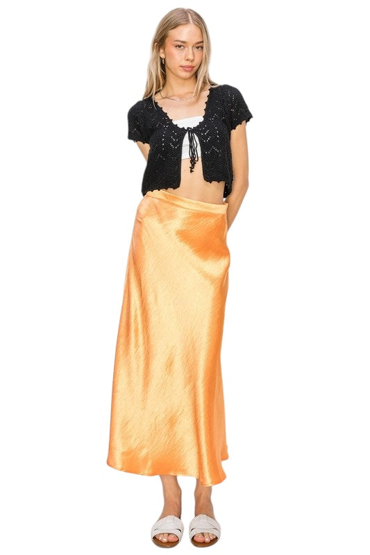 Easy Breezy Orange Skirt