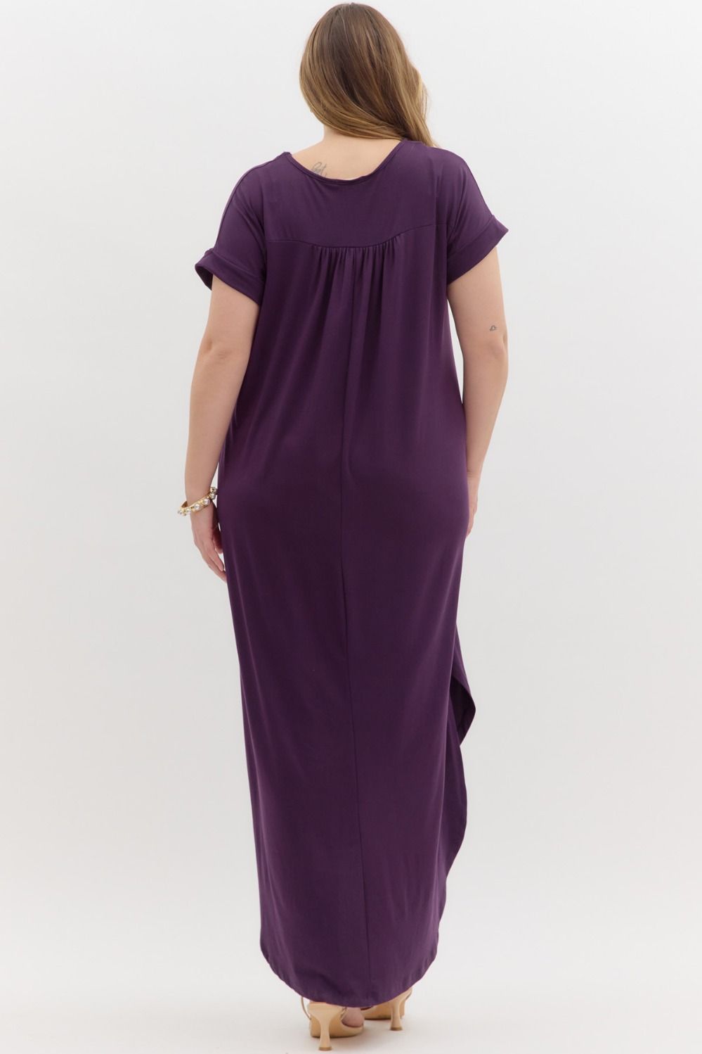 Swing Into The Store Plum Dress