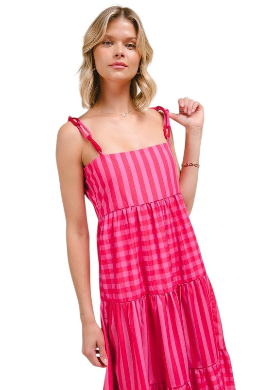 Give In To Me Mixed Stripe Dress