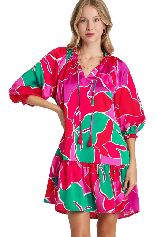 Stand Out For Good Magenta Dress