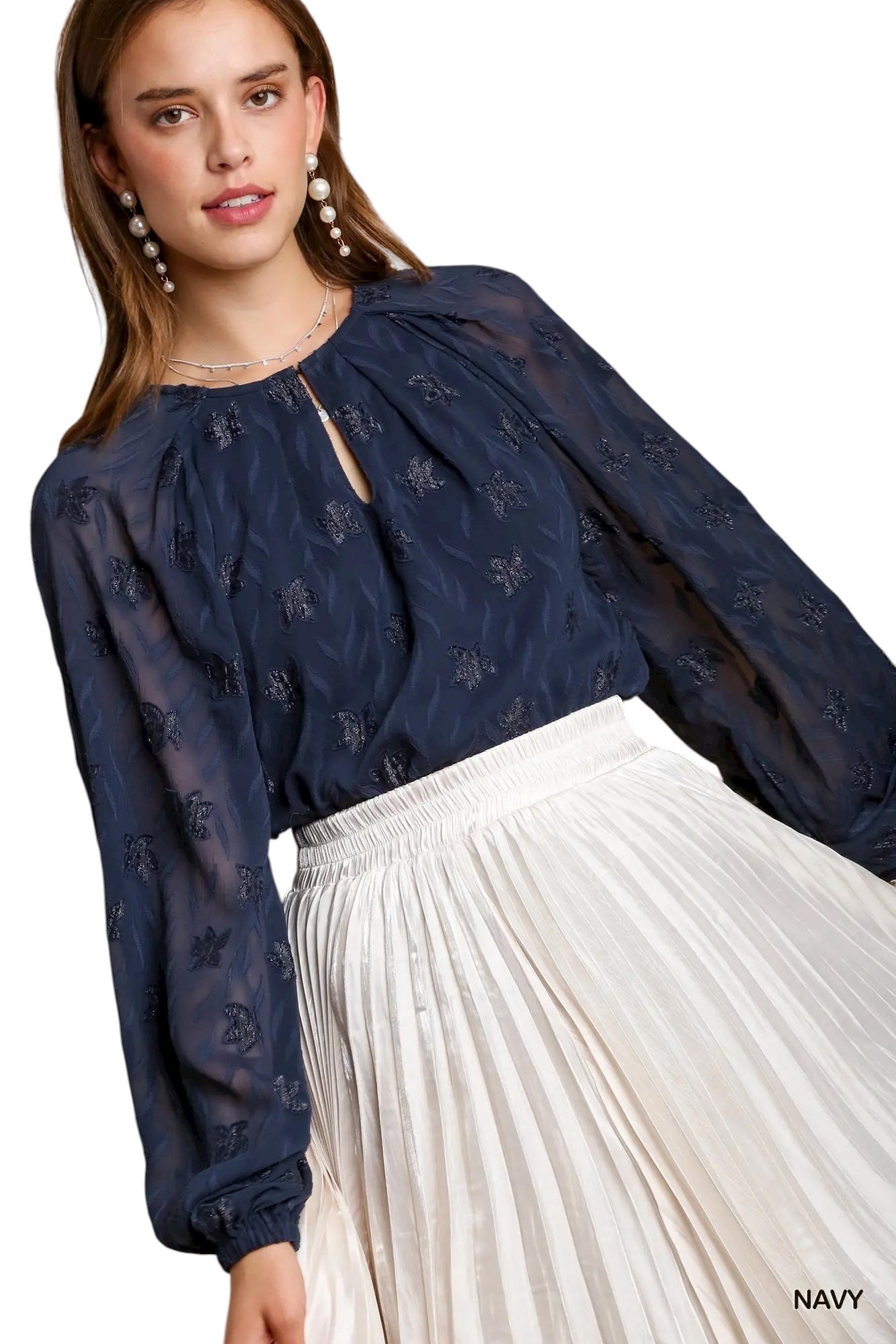 On The Scene Navy Top