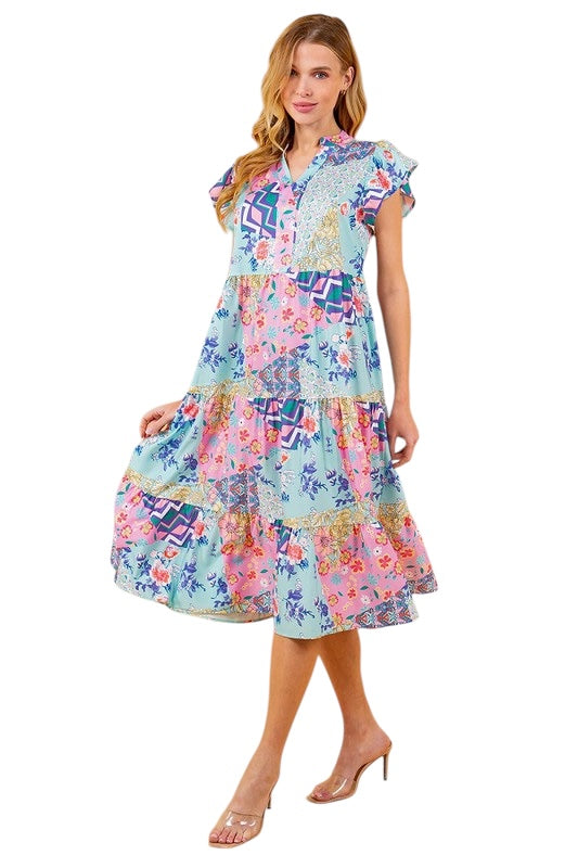 Reservations Made Midi Dress