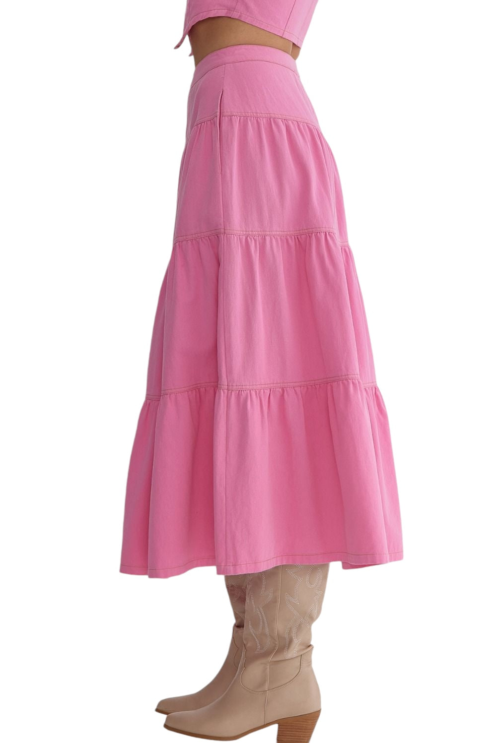 Know You Better Pink Skirt