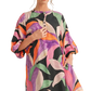 Satin Luxe Printed Mix Dress