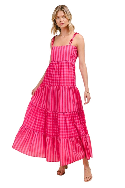 Give In To Me Mixed Stripe Dress