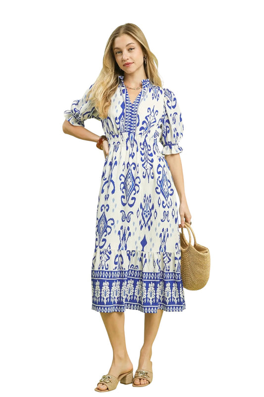 Contemporary Swing Midi Dress