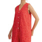 Modern Red Detailed Romper