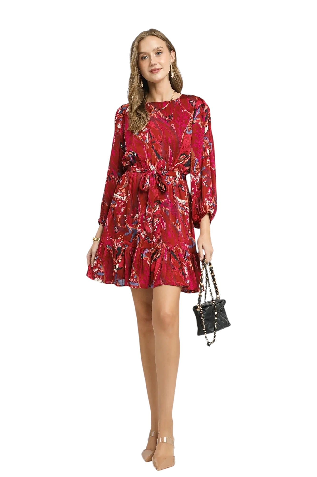 Excited To Dance Wine Dress