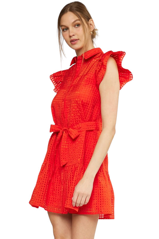 Spring Ahead Red Chic Dress