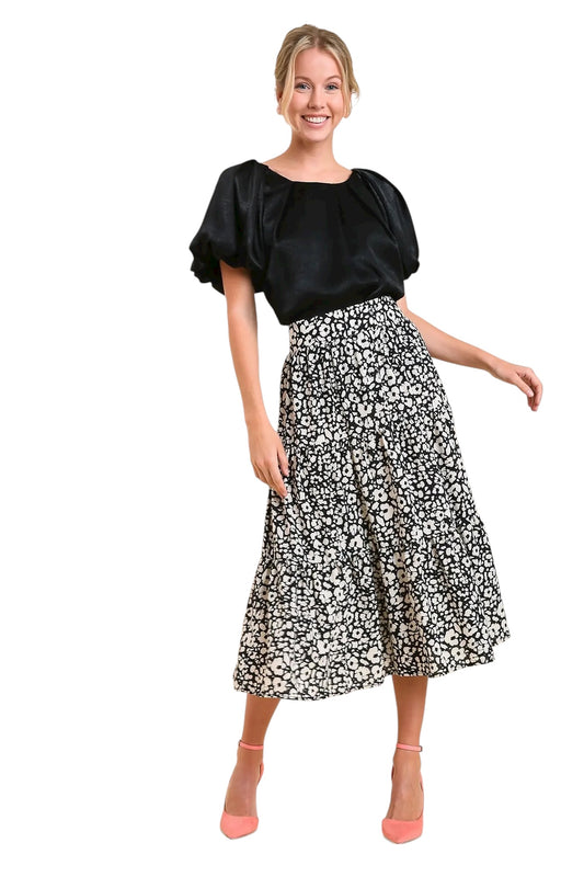 Deep Black: It’s Time Holiday Top