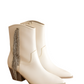 The Rowan Jo White Bootie