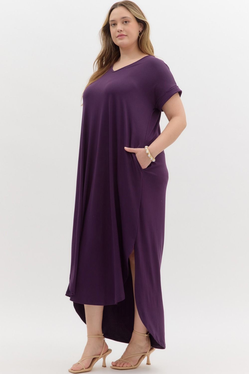 Swing Into The Store Plum Dress