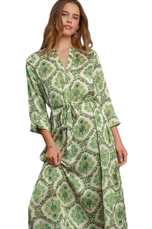 Sweet Surprise Green Mix Dress