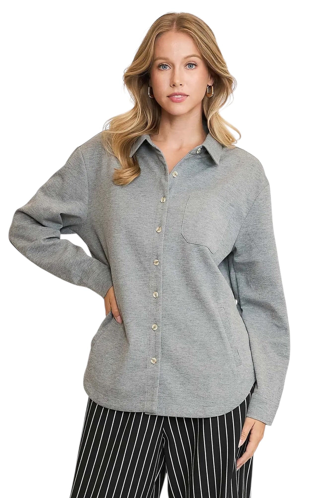 Close To The Heart Grey Top