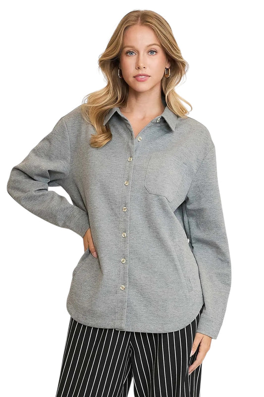 Close To The Heart Grey Top