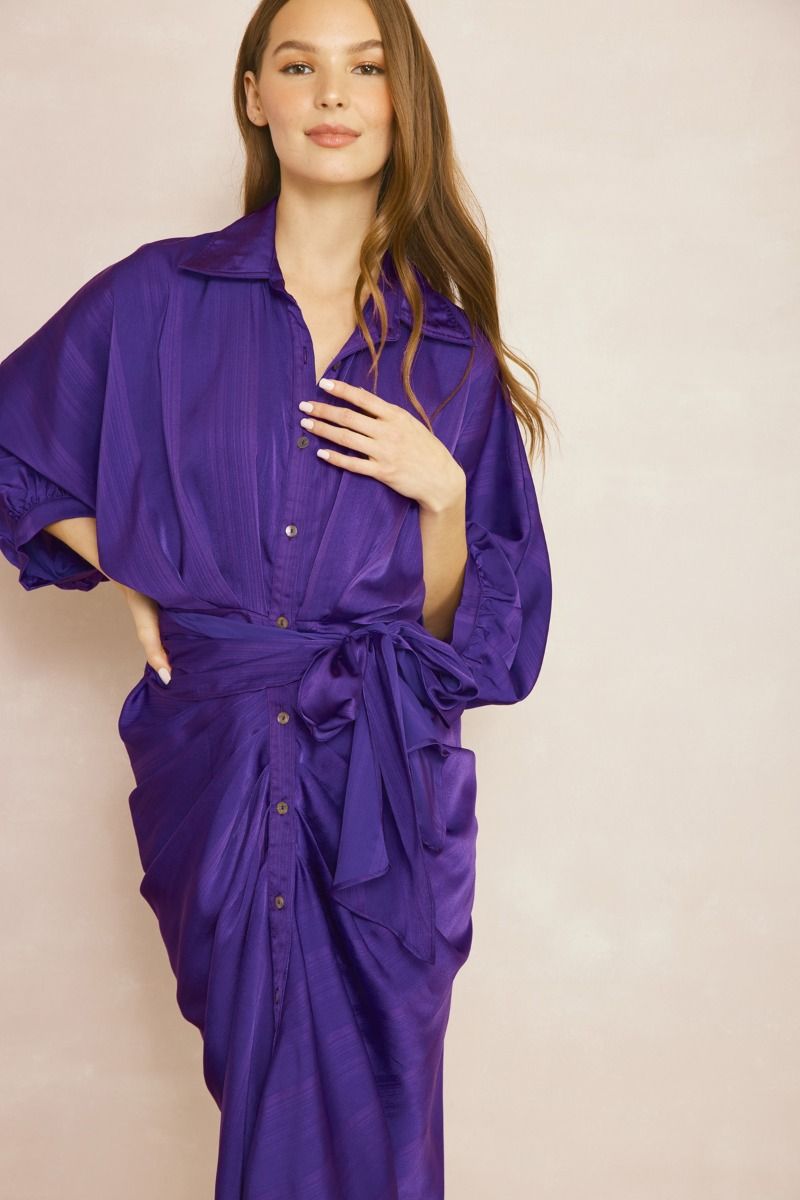 Get Ready For Compliments Purple Maxi Dress