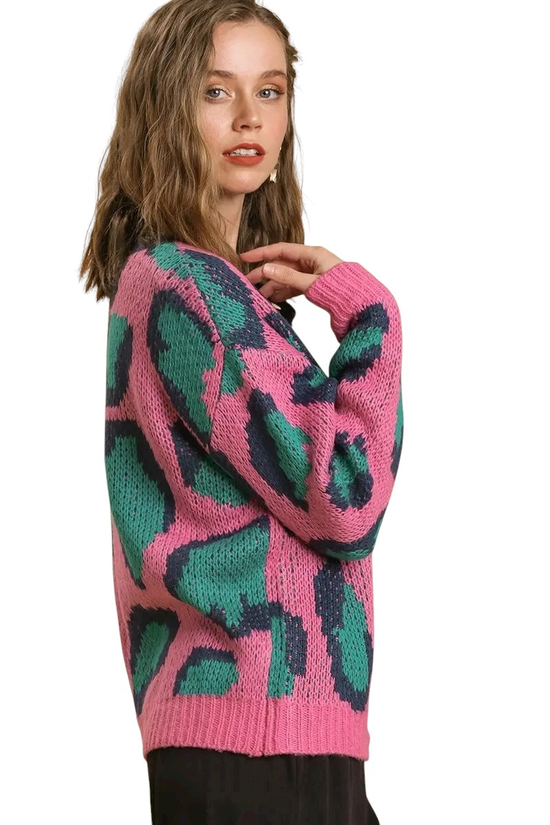 Wild About You Pink Cardigan