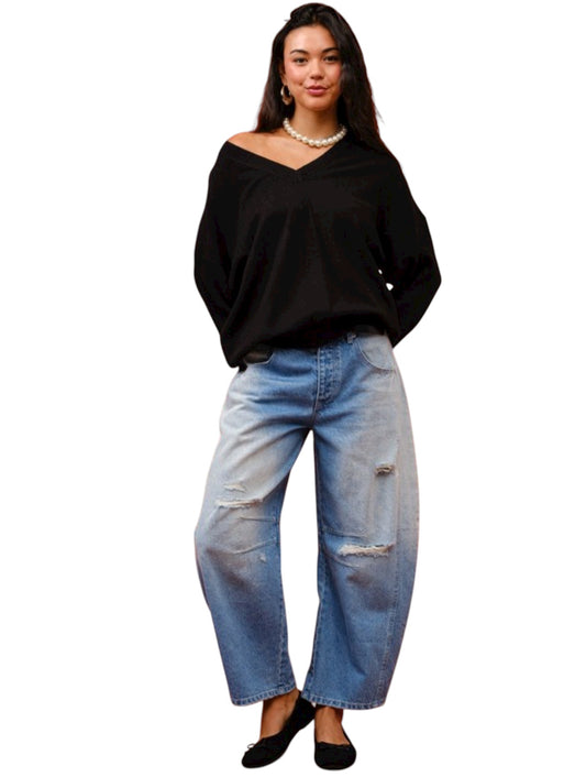 Ready For Warmth Black Sweater