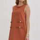 Hair In The Wind Rust Dress