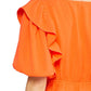 Tangy Orange: Vacay Mode White Top
