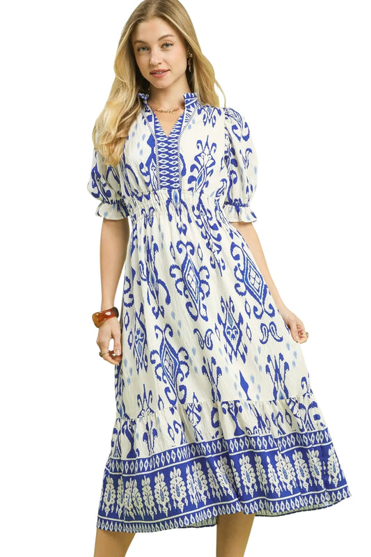 Contemporary Swing Midi Dress