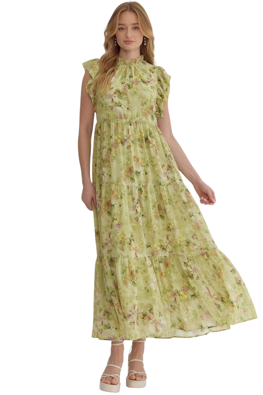 The Goddess She Is Lime Dress
