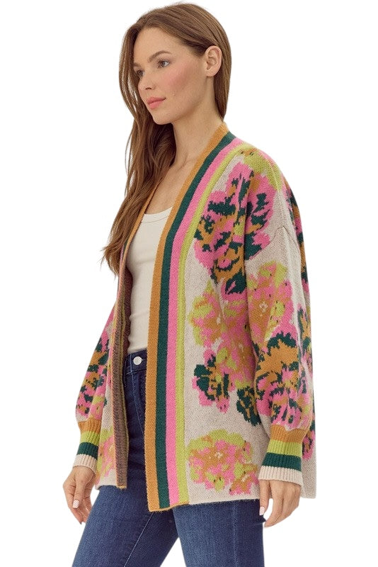 Remember The Time Lime Mix Cardigan