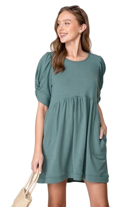 Flip The Script Teal Dress