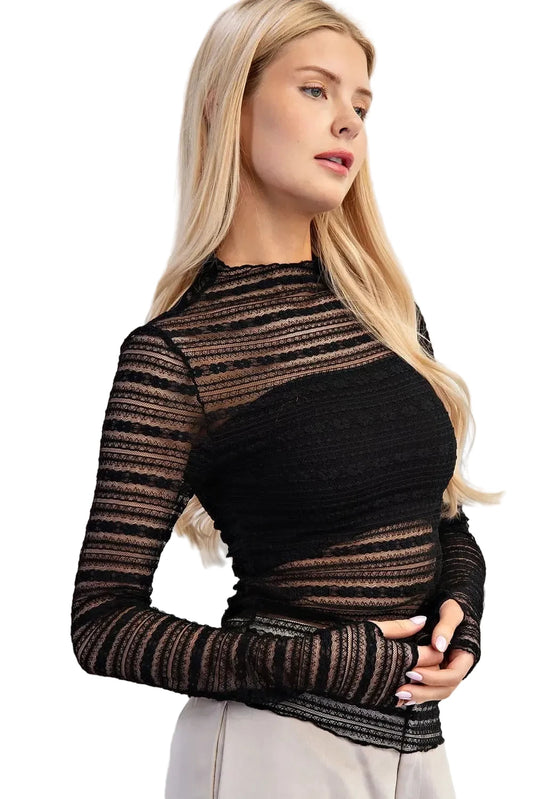 Lace Theory Black Top