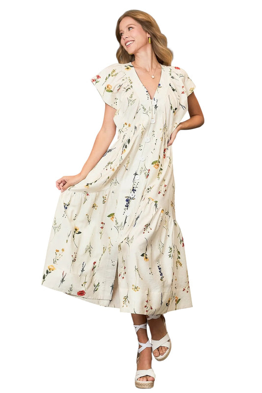 Happy In A Field Of Flowers Dress