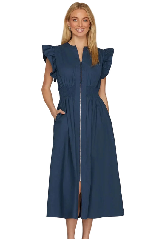 I Get My Way Navy Dress