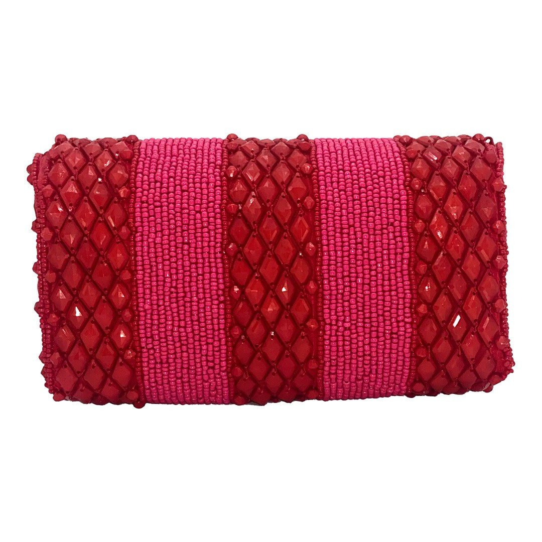 Take Me To Party Pink Mix Clutch