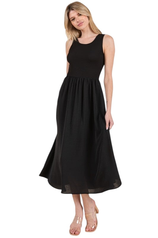 Classic Touch Black Tank Dress