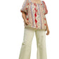 (P) Modern Patchwork Smocked Top
