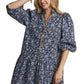 One You Want Navy Mix Dress