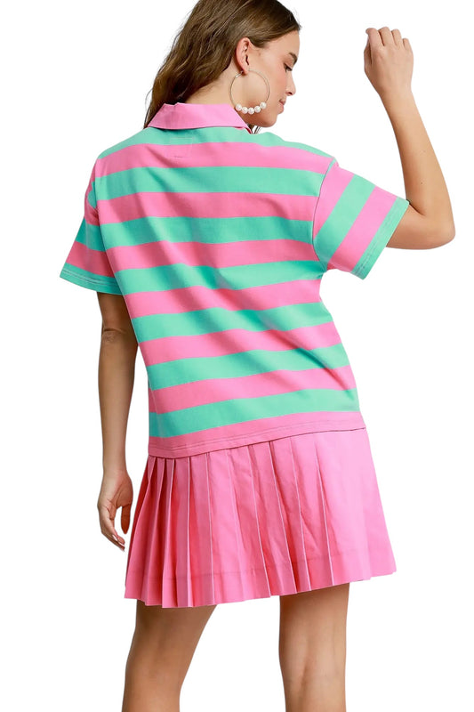 The Tough Get Going Pink Mix Dress