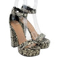 The Tina Gold Mix Heel