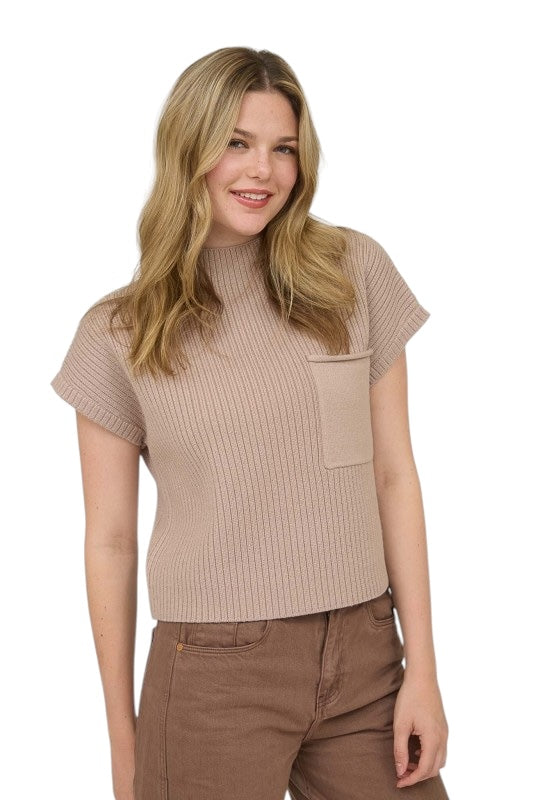 All Is Calm Taupe Top