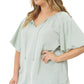 Plus One: Choose Happiness Mint Top