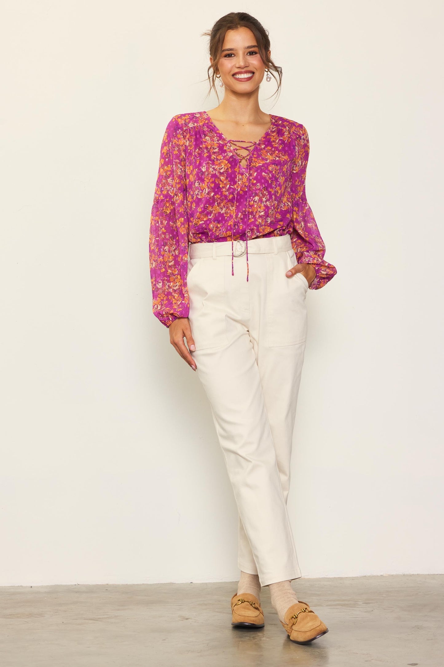 Romance Everywhere Orchid Top